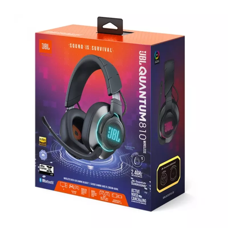 JBL Quantum 810 ακουστικά ασύρματα head-band gaming USB Type-C Bluetooth μαύρο