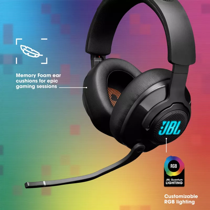 JBL Quantum 400 SCHWARZ, ενσύρματο, gaming, 20 - 20000 Hz, 248 g, ακουστικά, μαύρο