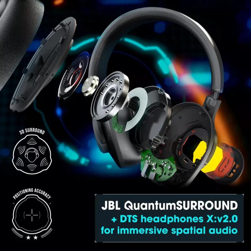 JBL Quantum 400 SCHWARZ, ενσύρματο, gaming, 20 - 20000 Hz, 248 g, ακουστικά, μαύρο