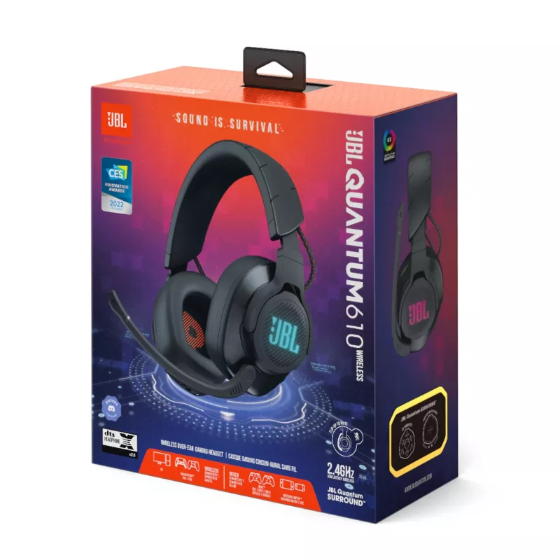 JBL Quantum 610 Ασύρματο Headset Ενσύρματα & Ασύρματα Headband Gaming USB Type-C Μαύρο
