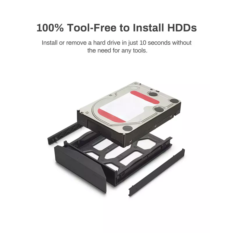 TerraMaster D4-320 Disk-Array Desktop μαύρο 4 μονάδες HDD SSD
