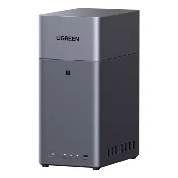 Συσκευή αποθήκευσης δικτύου UGREEN NASync DH2300 — Rockchip A76/A55 2,2 GHz, 4 GB RAM, 2x SATA, 1x GbE, 2x USB 3.2, USB-C, HDMI
