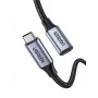 Ugreen καλώδιο επέκτασης USB-C 3.1 καλώδιο USB USB 3.2 Gen 2 (3.1 Gen 2) 1 m USB C μαύρο, γκρι