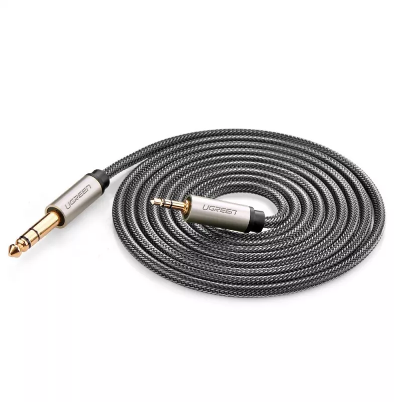 Καλώδιο ήχου Ugreen 10628 2m 6,35mm σε 3,5mm βύσμα αρσενικό μαύρο