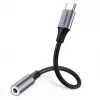 Καλώδιο κινητού τηλεφώνου Ugreen 30632 USB-C σε 3,5 mm μαύρο