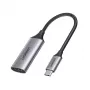 Ugreen 70444 Προσαρμογέας καλωδίου βίντεο HDMI Type A (Standard) USB Type-C Αλουμίνιο, Μαύρο