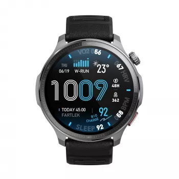 Amazfit Balance 2 XT 3,81 cm (1,5 ίντσες) AMOLED ψηφιακό 480 x 480 Pixel οθόνη αφής μαύρο Wi-Fi GPS (δορυφορικό)