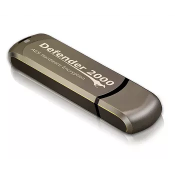 iStorage Kanguru Defender 2000 FIPS 140-2 πιστοποιημένο, 16 GB USB flash drive USB Type-A 2.0 καφέ