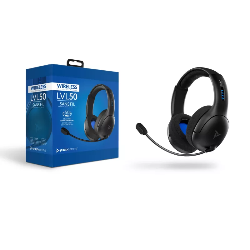 PDP LVL50 Headset Ασύρματο Headband Gaming μαύρο