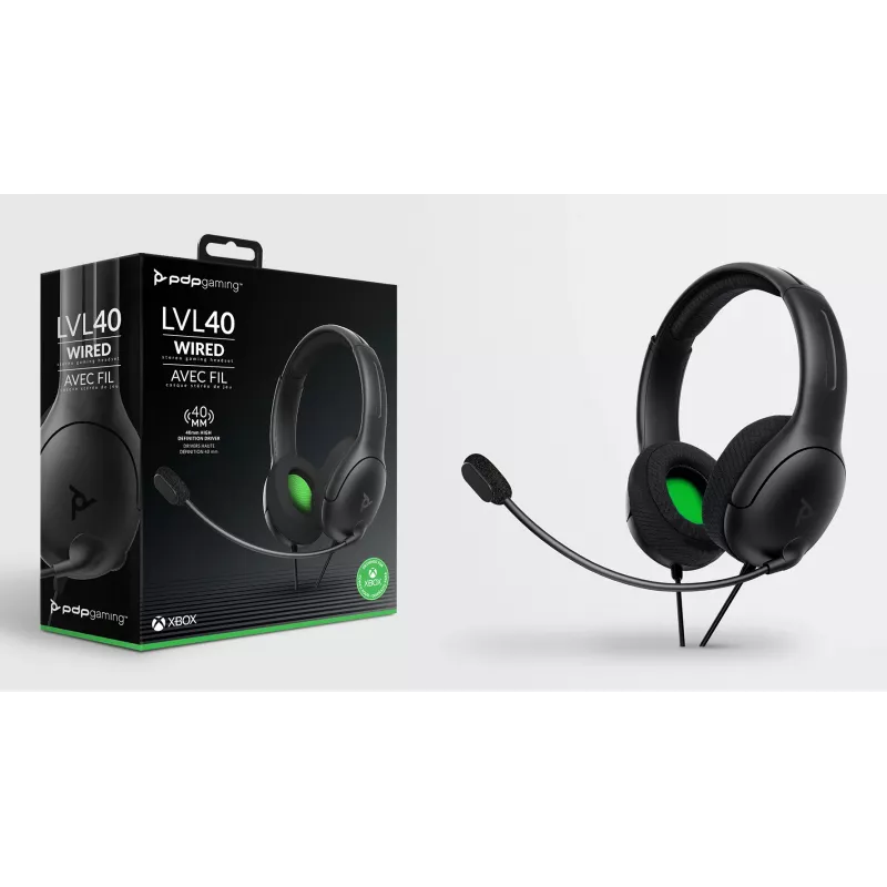 PDP LVL50 Wired Stereo Headset XBSX, Ενσύρματο, Gaming, Headset, μαύρο