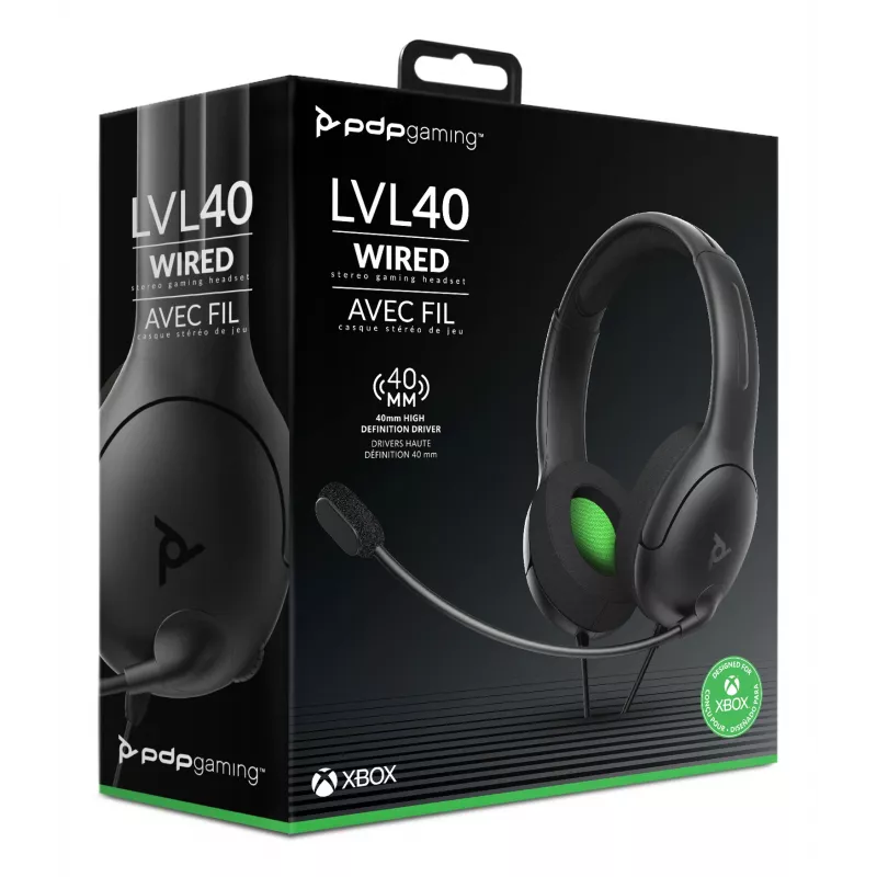 PDP LVL50 Wired Stereo Headset XBSX, Ενσύρματο, Gaming, Headset, μαύρο