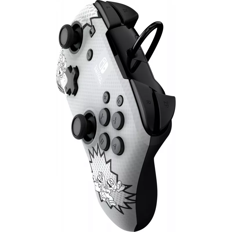 PDP REMATCH: Comic Attack μαύρο, γκρι, λευκό USB Gamepad Αναλογικό / Ψηφιακό Nintendo Switch, Nintendo Switch OLED