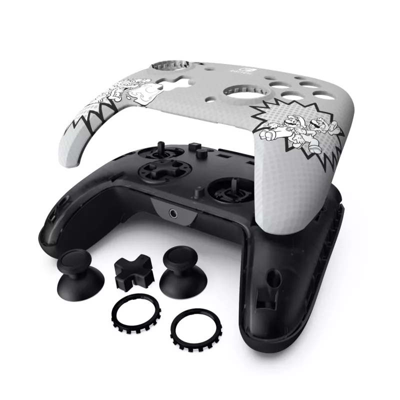 PDP REMATCH: Comic Attack μαύρο, γκρι, λευκό USB Gamepad Αναλογικό / Ψηφιακό Nintendo Switch, Nintendo Switch OLED