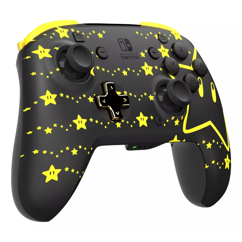 PDP REMATCH GLOW Μαύρο, Κίτρινο Gamepad Αναλογικό / Ψηφιακό Nintendo Switch, Nintendo Switch OLED