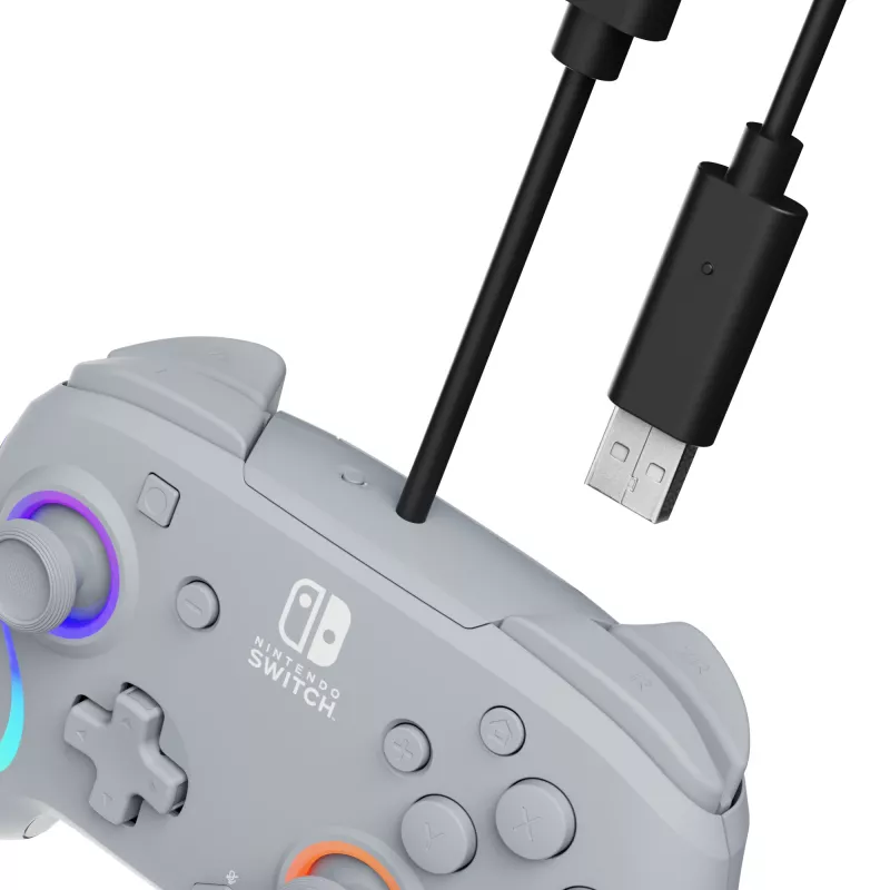 PDP Afterglow Wave Γκρι USB Gamepad Αναλογικό / Ψηφιακό Nintendo Switch, Nintendo Switch OLED