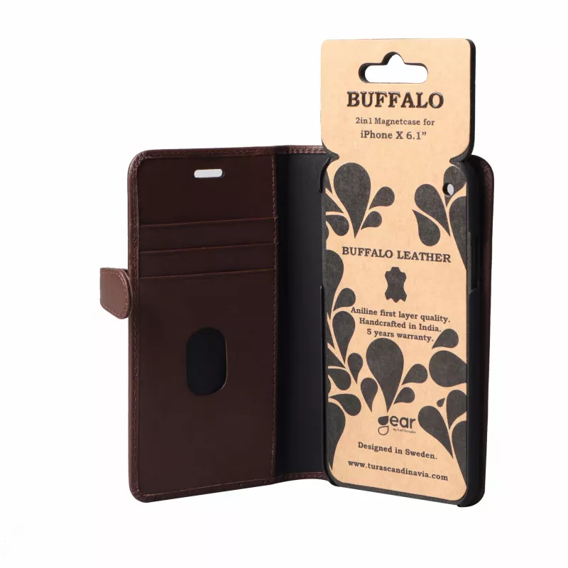 Buffalo 658562 Θήκη κινητού 15,5 cm (6,1 ίντσες) Folio Καφέ
