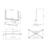 Βάση επιτραπέζια Multibrackets M VESA Turn Μαύρο Μεγάλο MAX 600x400