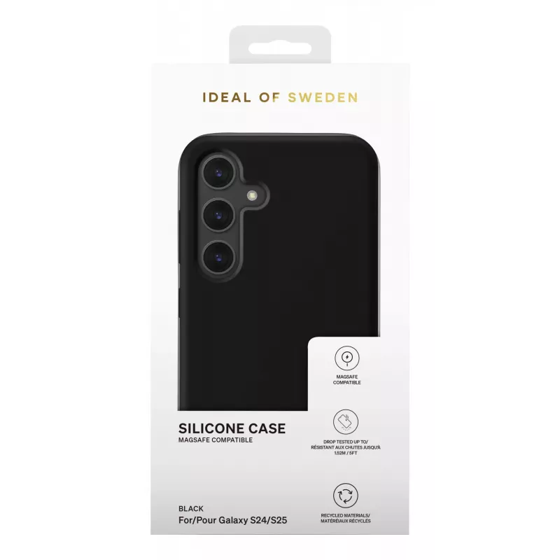 iDeal of Sweden Silicone Case MagSafe Galaxy S24 / S25 μαύρο