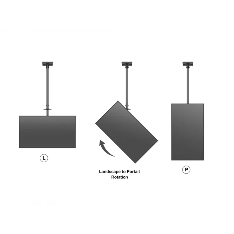 Βάση οροφής Multibrackets M Public Medium Back to Back μαύρο 3000
