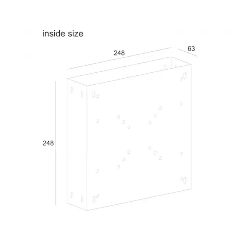 Βάση στήριξης οθόνης για θήκη CPU Multibrackets M PC Media Box/Digital Signage Box I