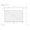 Multibrackets M χειροκίνητη οθόνη προβολής 16:10 232,6x145,4, 108 ίντσες