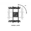 Βάση οθόνης Public Display Stand MULTIBRACKETS M – μαύρο, υποστηρίζει έως 60 kg, VESA 200x200–800x400