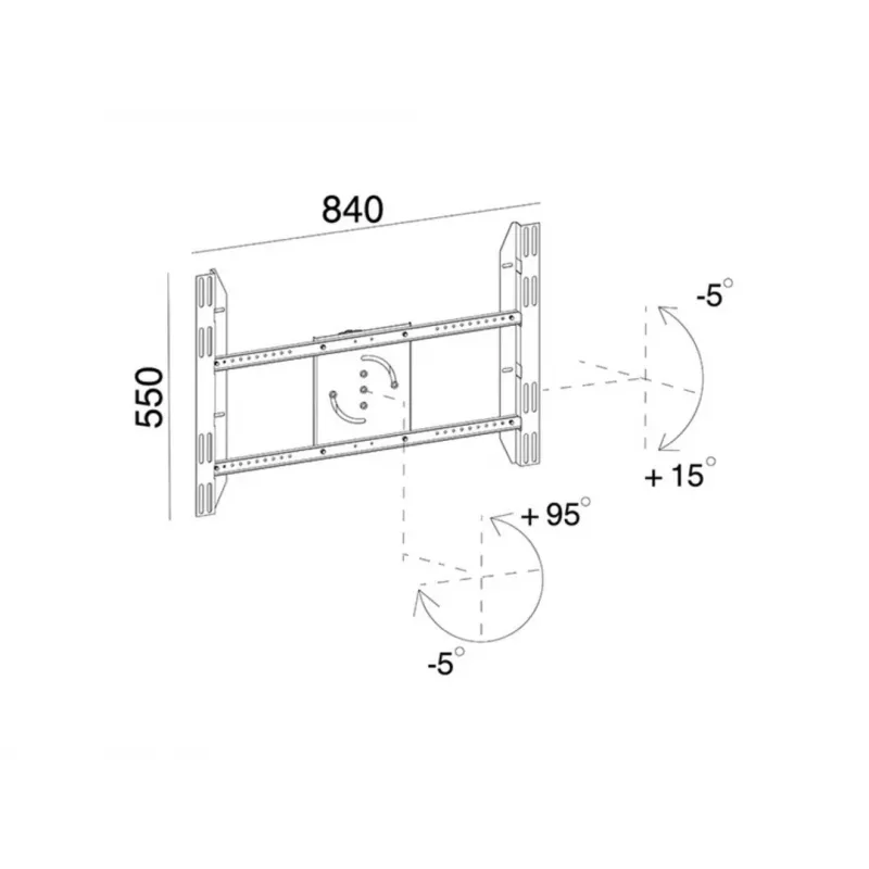 Βάση οθόνης Public Display Stand MULTIBRACKETS M – μαύρο, υποστηρίζει έως 60 kg, VESA 200x200–800x400