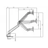 Multibrackets M VESA Gas Lift Arm Single μαύρο