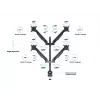 Multibrackets M VESA Gas Lift Arm Quad μαύρο 40 kg 15-32 ίντσες