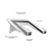 Multibrackets M βάση laptop βραχίονας αερίου ασημί