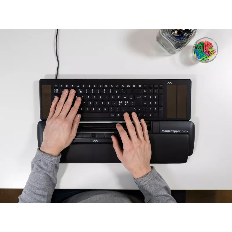 Ποντίκι Mousetrapper Delta ποντίκι μαύρο Extended USB-A