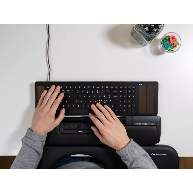 Mousetrapper Delta ποντίκι μαύρο Regular USB-A, USB Type-A, 4000 DPI, μαύρο