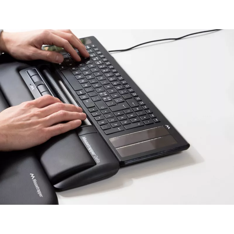 Mousetrapper Delta ποντίκι μαύρο Regular USB-A, USB Type-A, 4000 DPI, μαύρο
