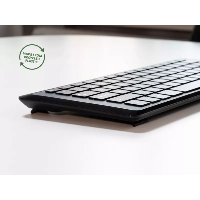 Πληκτρολόγιο Mousetrapper Type Mini QWERTY US USB-C, Mini, ενσύρματο, USB, QWERTY, μαύρο