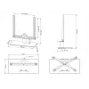 Βάση γραφείου Multibrackets M VESA Tablestand Turn μαύρη Medium MAX 400x400