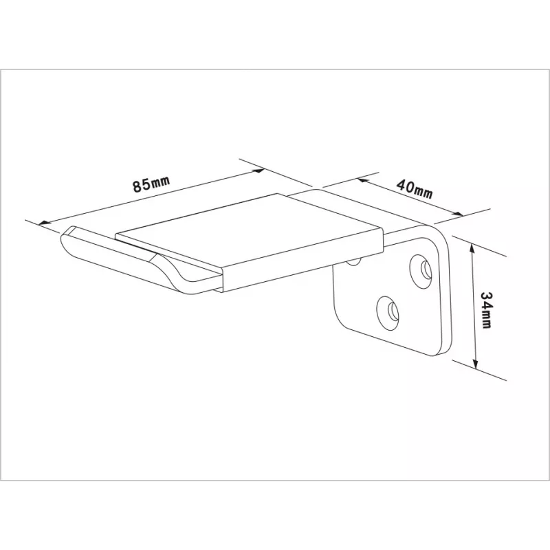 Βάση ακουστικών Multibrackets M Headset Holder Wall μαύρη