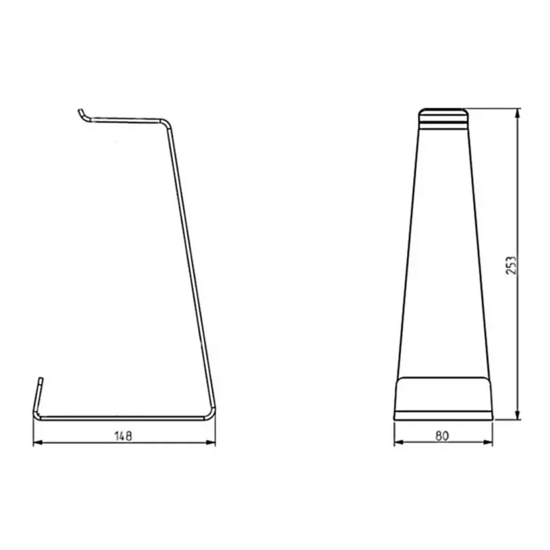 Βάση ακουστικών Multibrackets M Headset Holder βάση γραφείου ασημί αλουμίνιο