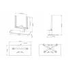 Multibrackets M VESA Tablestand Turn Small MAX 300x300 μαύρη