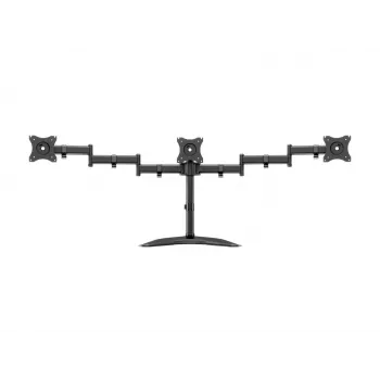Βάση οθόνης γραφείου MULTIBRACKETS M Deskstand Basic Triple — 3 θέσεων, VESA 75x75–100x100, υποστηρίζει έως 24 kg, για οθόνες 15 έως 27 ιντσών, μαύρη