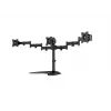 Βάση οθόνης γραφείου MULTIBRACKETS M Deskstand Basic Triple — 3 θέσεων, VESA 75x75–100x100, υποστηρίζει έως 24 kg, για οθόνες 15 έως 27 ιντσών, μαύρη