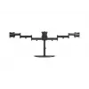 Βάση οθόνης γραφείου MULTIBRACKETS M Deskstand Basic Triple — 3 θέσεων, VESA 75x75–100x100, υποστηρίζει έως 24 kg, για οθόνες 15 έως 27 ιντσών, μαύρη