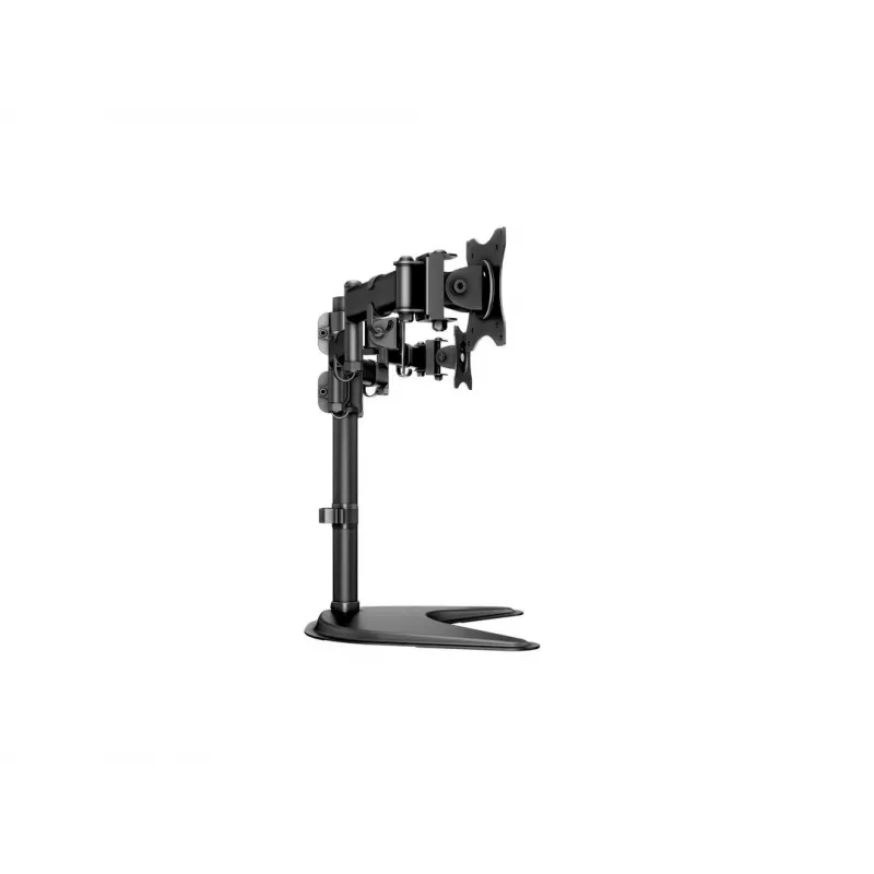 Βάση οθόνης γραφείου MULTIBRACKETS M Deskstand Basic Triple — 3 θέσεων, VESA 75x75–100x100, υποστηρίζει έως 24 kg, για οθόνες 15 έως 27 ιντσών, μαύρη
