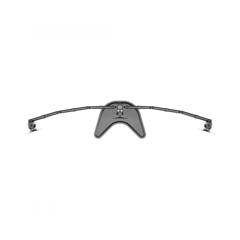 Βάση οθόνης γραφείου MULTIBRACKETS M Deskstand Basic Triple — 3 θέσεων, VESA 75x75–100x100, υποστηρίζει έως 24 kg, για οθόνες 15 έως 27 ιντσών, μαύρη