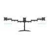 Βάση οθόνης γραφείου MULTIBRACKETS M Deskstand Basic Triple — 3 θέσεων, VESA 75x75–100x100, υποστηρίζει έως 24 kg, για οθόνες 15 έως 27 ιντσών, μαύρη