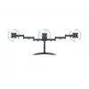 Βάση οθόνης γραφείου MULTIBRACKETS M Deskstand Basic Triple — 3 θέσεων, VESA 75x75–100x100, υποστηρίζει έως 24 kg, για οθόνες 15 έως 27 ιντσών, μαύρη