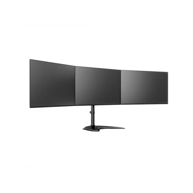 Βάση οθόνης γραφείου MULTIBRACKETS M Deskstand Basic Triple — 3 θέσεων, VESA 75x75–100x100, υποστηρίζει έως 24 kg, για οθόνες 15 έως 27 ιντσών, μαύρη