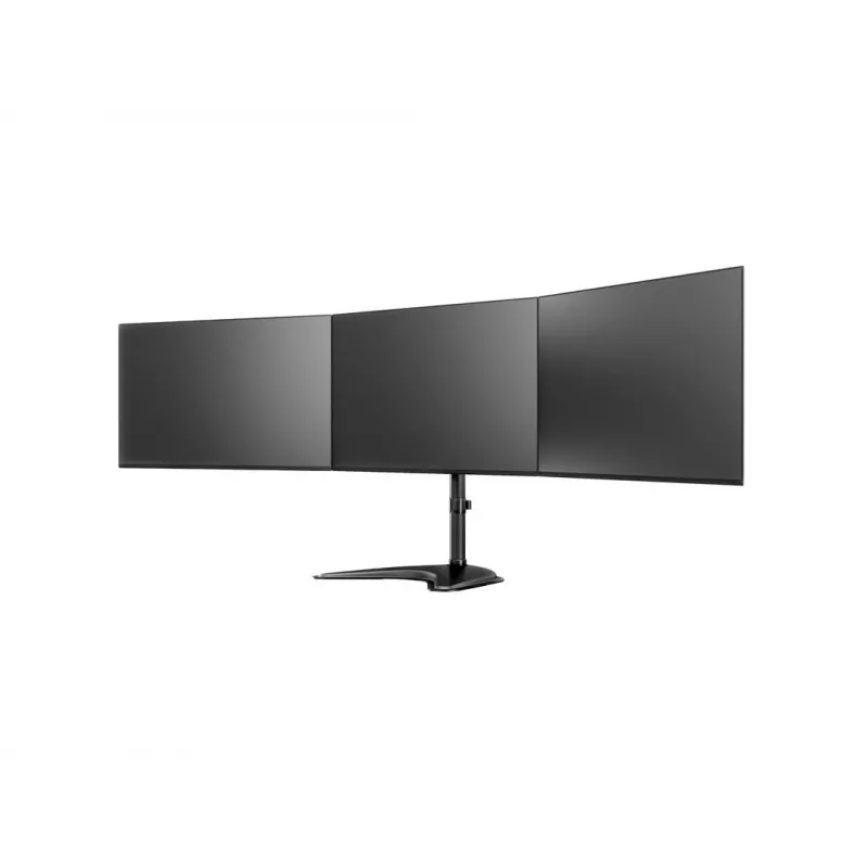 Βάση οθόνης γραφείου MULTIBRACKETS M Deskstand Basic Triple — 3 θέσεων, VESA 75x75–100x100, υποστηρίζει έως 24 kg, για οθόνες 15 έως 27 ιντσών, μαύρη