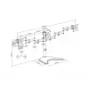 Βάση οθόνης γραφείου MULTIBRACKETS M Deskstand Basic Triple — 3 θέσεων, VESA 75x75–100x100, υποστηρίζει έως 24 kg, για οθόνες 15 έως 27 ιντσών, μαύρη