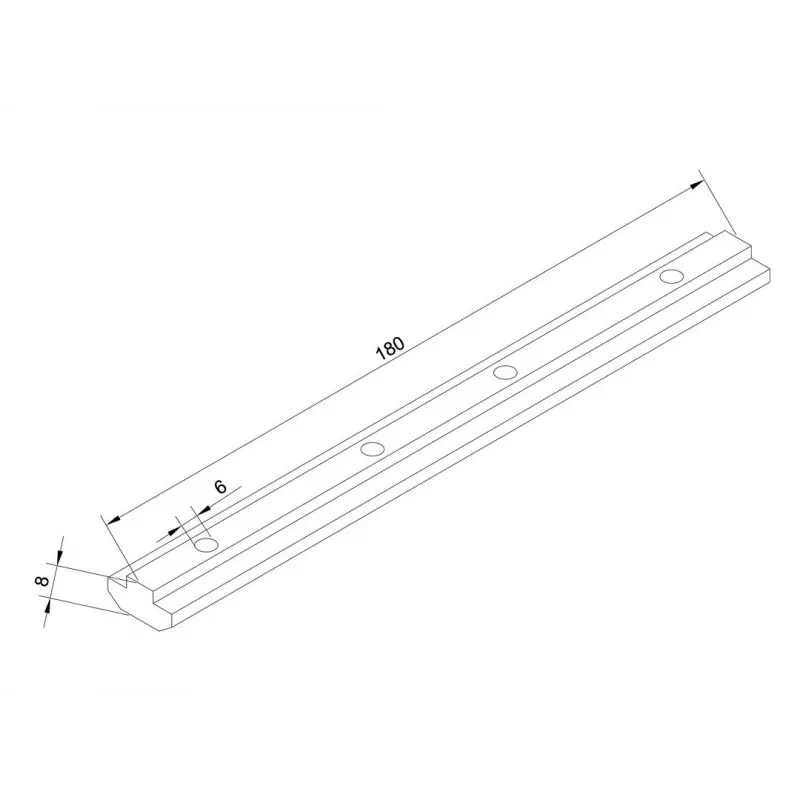 Επέκταση ράγας Multibrackets M Pro Series αλουμίνιο 180 mm