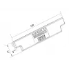 Multibrackets M Pro Series Rail End Cover Μαύρο Πλαστικό 120 mm